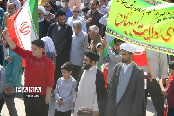 راهپیمایی یوم الله 13 آبان در بهبهان