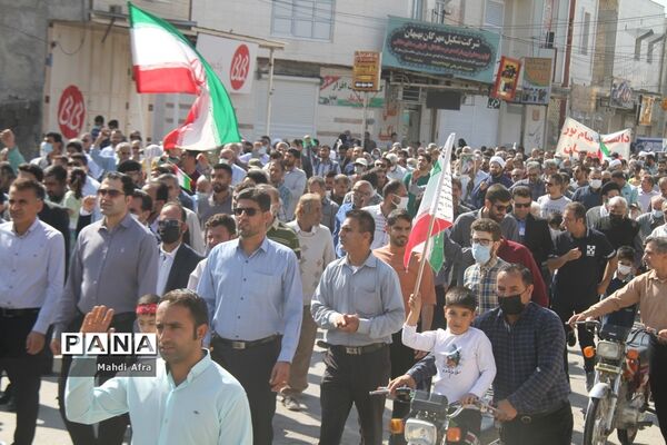 راهپیمایی یوم الله 13 آبان در بهبهان