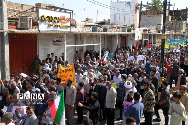 راهپیمایی یوم الله 13 آبان در بهبهان