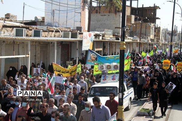 راهپیمایی یوم الله 13 آبان در بهبهان