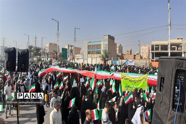 راهپیمایی ۱۳ آبان در خوزستان