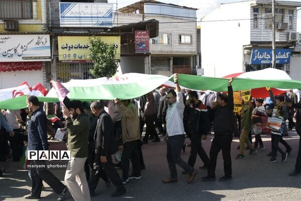 راهپیمایی روز دانش‌آموز در بهنمیر