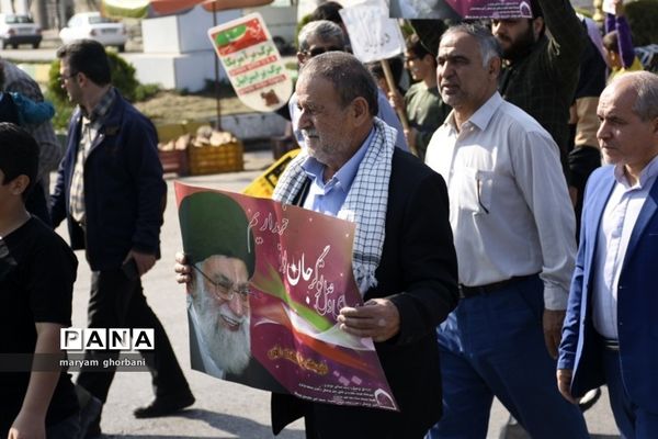 راهپیمایی روز دانش‌آموز در بهنمیر