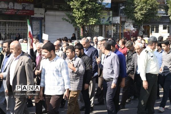راهپیمایی روز دانش‌آموز در بهنمیر