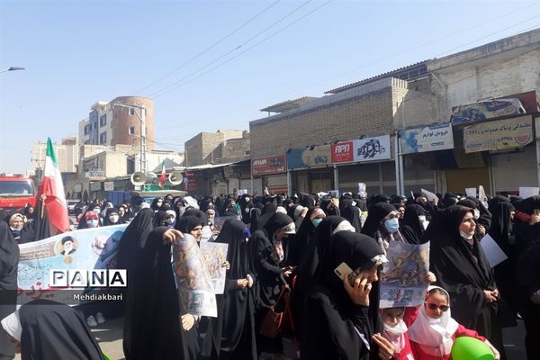 اهوازی‌ها در راهپیمایی ۱۳ آبان حماسه آفریدند