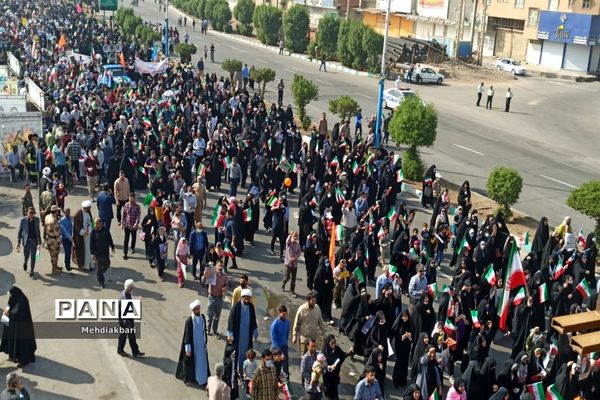 اهوازی‌ها در راهپیمایی ۱۳ آبان حماسه آفریدند