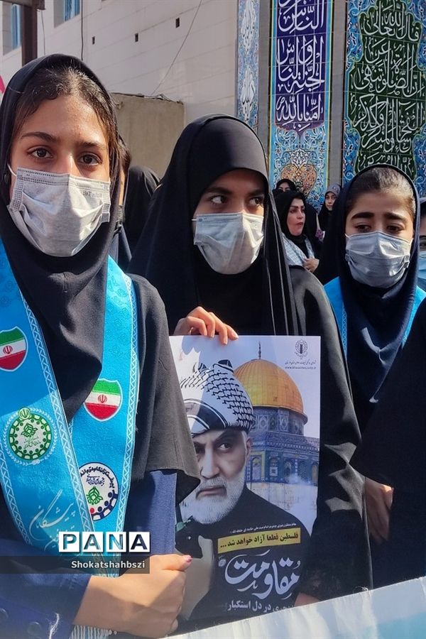 راهپیمایی ۱۳ آبان در هندیجان