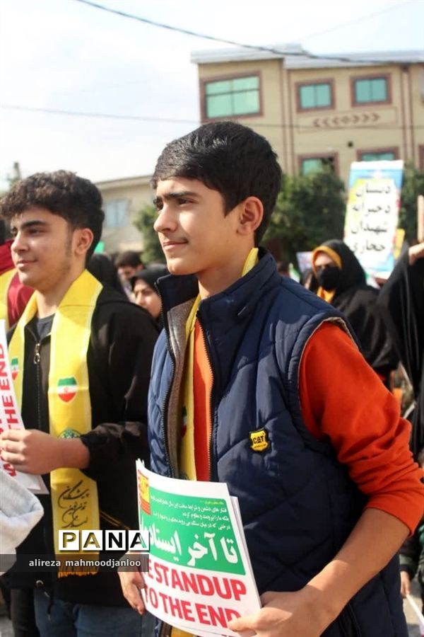 راهپیمایی روز دانش‌آموز در گلوگاه