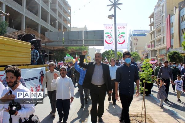 راهپیمایی یوم الله 13 آبان در بوشهر