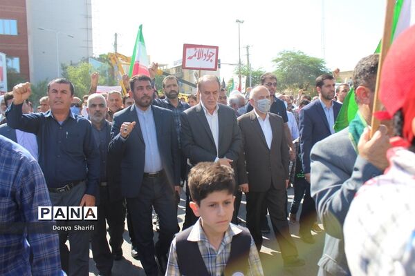 راهپیمایی یوم الله 13 آبان در بوشهر