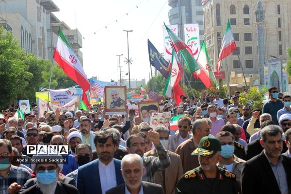 راهپیمایی یو‌م‌الله 13 ابان در بوشهر -2