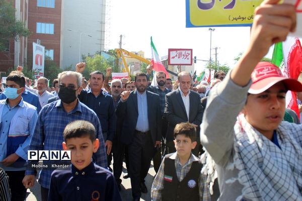 راهپیمایی یو‌م‌الله 13 ابان در بوشهر -2