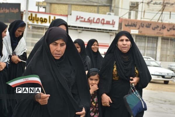راهپیمایی ۱۳ آبان در شهر گله‌دار استان فارس