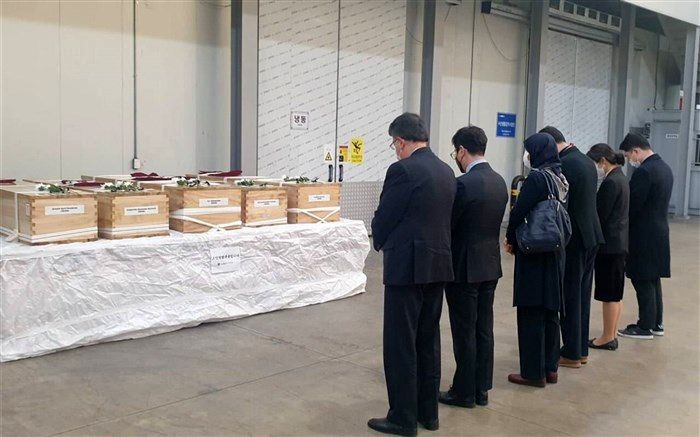 ارسال پیکرهای ۵ ایرانی جان‌باخته در حادثه سئول به تهران