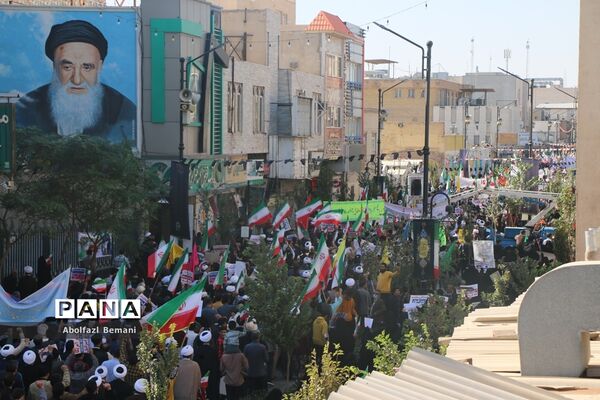 مراسم راهپیمایی 13 آبان در قم -2