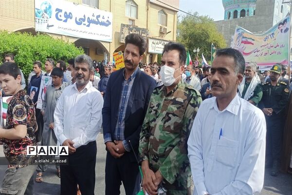راهپیمایی یوم‌الله 13 آبان  در چابهار