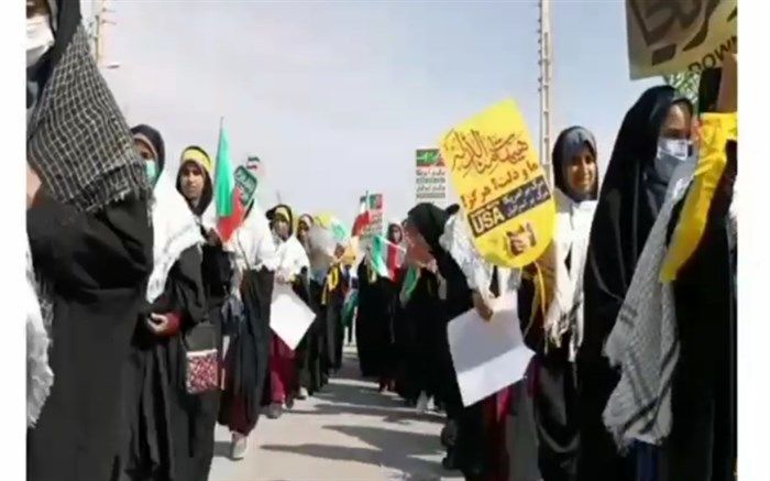 پیام مردم ولایی شهرستان دلگان به دشمنان/ فیلم