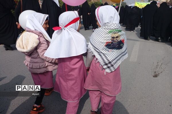 راهپیمایی ‌13 آبان در شهرستان کوشک