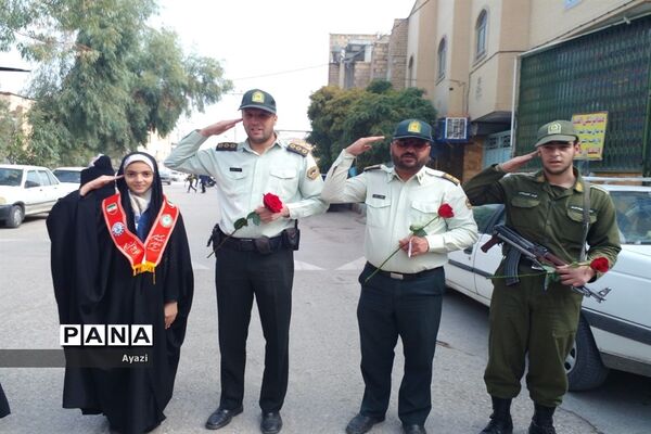 راهپیمایی ‌13 آبان در شهرستان کوشک