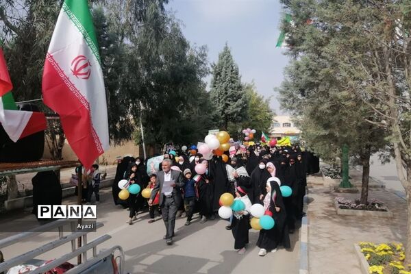راهپیمایی ‌13 آبان در شهرستان کوشک