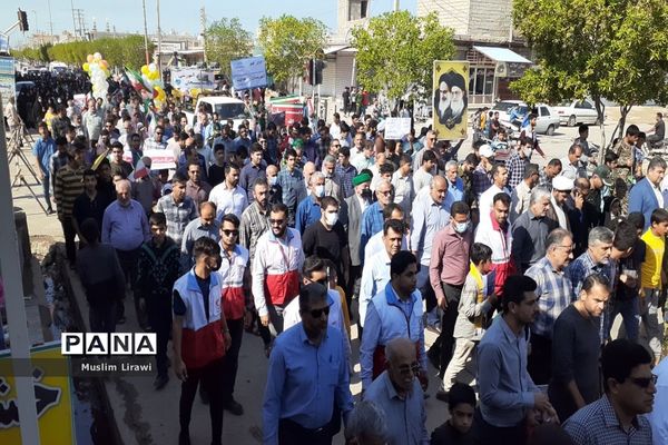 راهپیمایی 13 آبان در دیلم