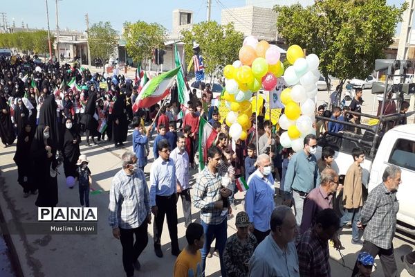 راهپیمایی 13 آبان در دیلم