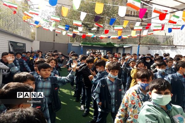 مراسم سوگواری حضرت فاطمه معصومه در دبستان علوی منطقه ۱۳