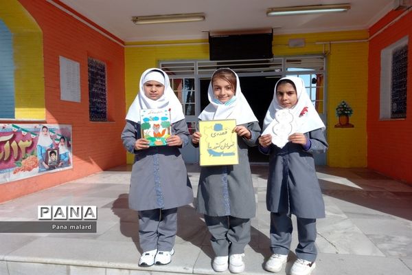 کتابخوانی و تغذیه سالم در دبستان حاجیه نوری ملارد