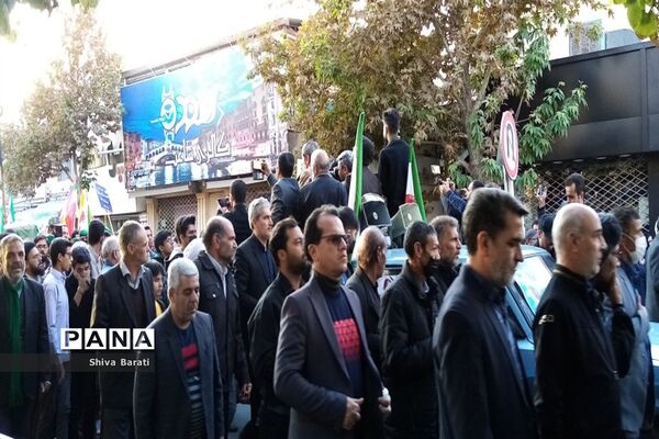 تشییع باشکوه شهید بسیجی مدافع امنیت حسن براتی در کاشمر