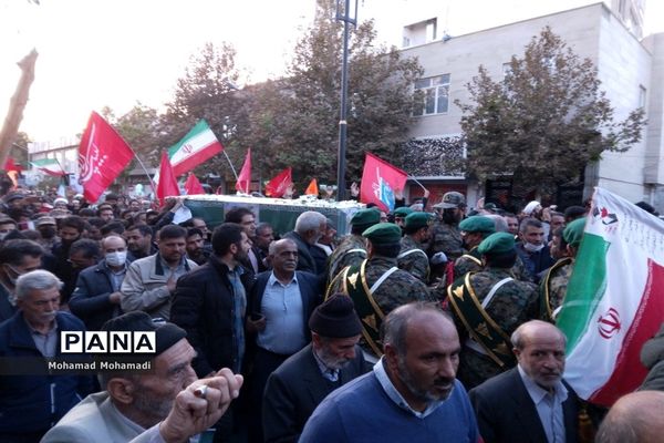 تشییع باشکوه شهید بسیجی مدافع امنیت حسن براتی در کاشمر