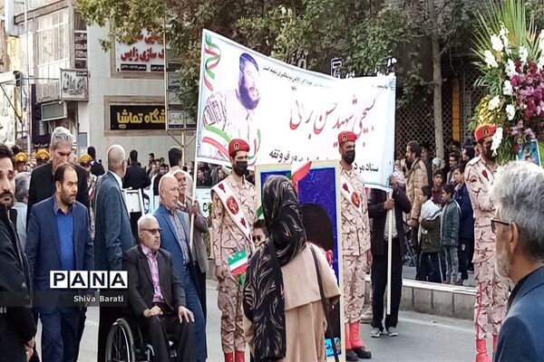 تشییع باشکوه شهید بسیجی مدافع امنیت حسن براتی در کاشمر