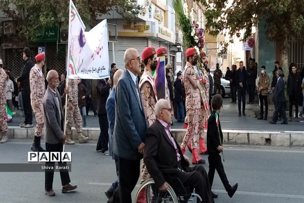 تشییع باشکوه شهید بسیجی مدافع امنیت حسن براتی در کاشمر