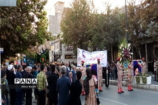 تشییع باشکوه شهید بسیجی مدافع امنیت حسن براتی در کاشمر