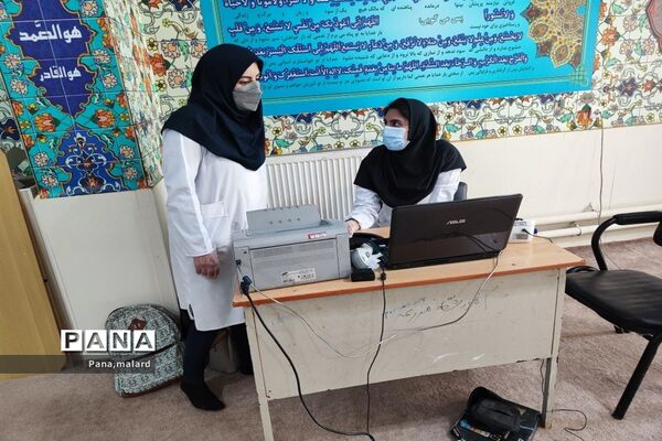 برپایی پایگاه انتقال خون در دبستان مزرعه صفادشت