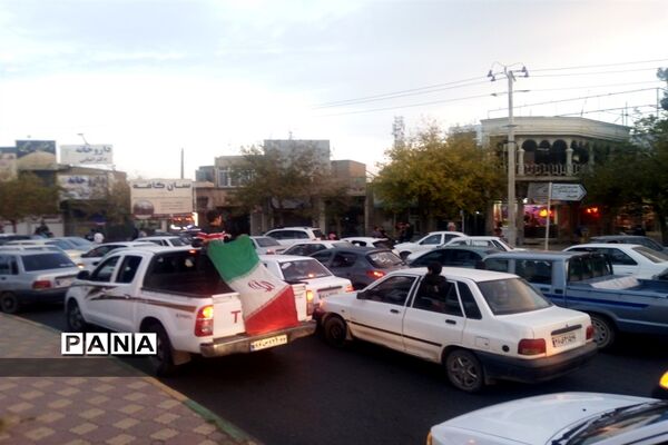شادی مردم‌تربت جام پس از برد تیم‌ملی فوتبال کشور