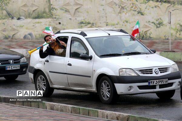 شادی مردم ارومیه پس از بردتیم ملی فوتبال ایران مقابل ولز