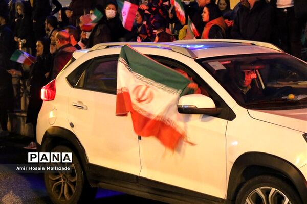 شادی مردم ارومیه پس از بردتیم ملی فوتبال ایران مقابل ولز