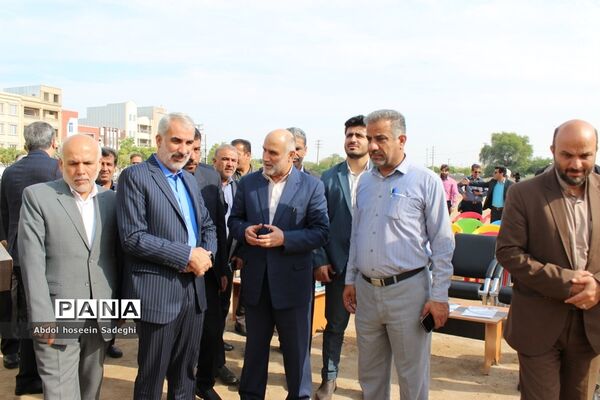 کلنگ ساخت هنرستان شهید داریوش رضایی‌نژاد در ریشهر بوشهر