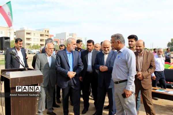 کلنگ ساخت هنرستان شهید داریوش رضایی‌نژاد در ریشهر بوشهر