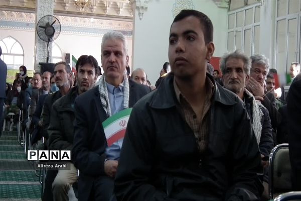 حضور پرشکوه دانش‌آموزان کاشمری در همایش بزرگ اقتدار بسیج