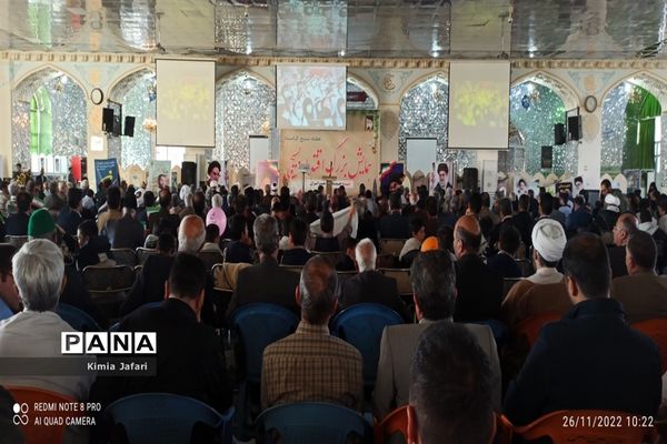 حضور پرشکوه دانش‌آموزان کاشمری در همایش بزرگ اقتدار بسیج