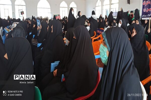 حضور پرشکوه دانش‌آموزان کاشمری در همایش بزرگ اقتدار بسیج