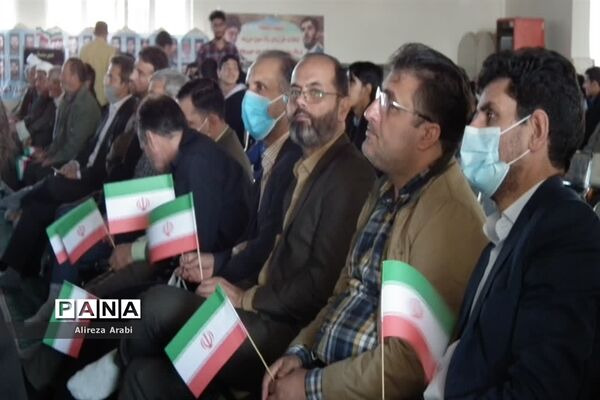 حضور پرشکوه دانش‌آموزان کاشمری در همایش بزرگ اقتدار بسیج