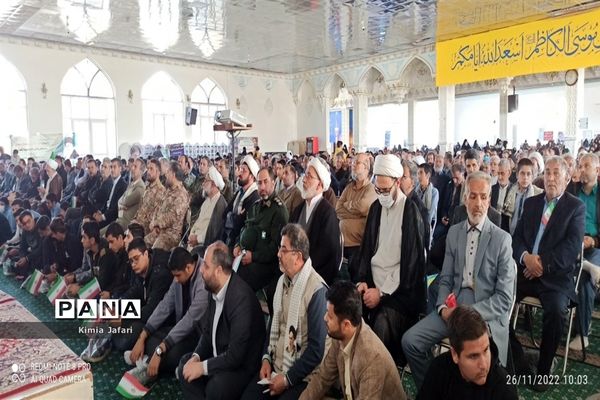 حضور پرشکوه دانش‌آموزان کاشمری در همایش بزرگ اقتدار بسیج
