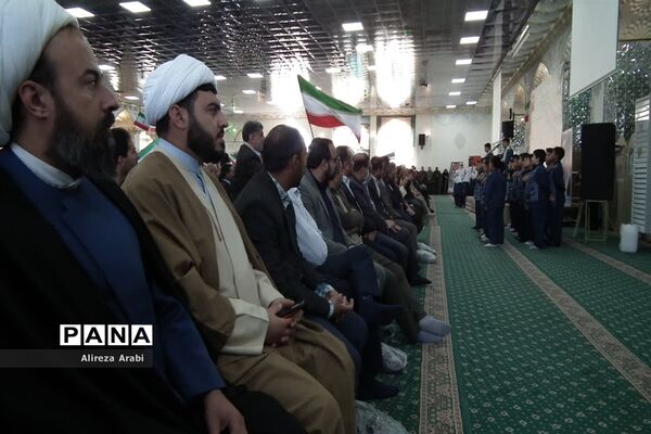 حضور پرشکوه دانش‌آموزان کاشمری در همایش بزرگ اقتدار بسیج
