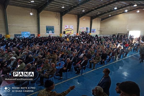همایش اقتدار بسیج در خلیل آباد