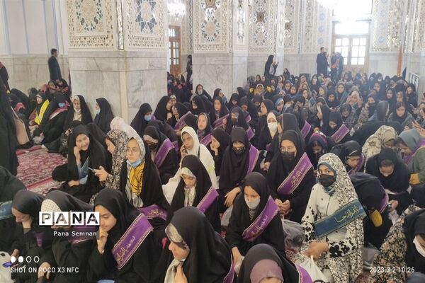 اعزام دانش‌آموزان دختر زیارت اولی استان سمنان به مشهد مقدس