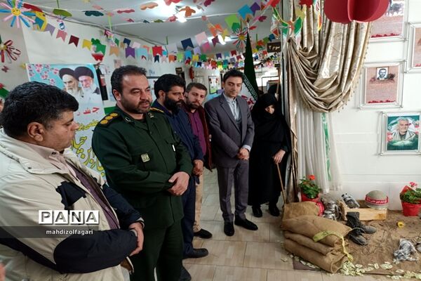 مراسم افتتاحیه دارالقرآن و یادمان شهدا در آموزشگاه شهید قلنبر ناحیه دو شهرری