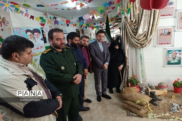 مراسم افتتاحیه دارالقرآن و یادمان شهدا در آموزشگاه شهید قلنبر ناحیه دو شهرری