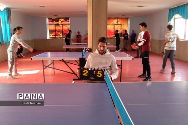 برگزاری مسابقات تنیس روی میز در شهرستان قرچک